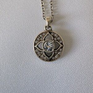 ✨ Brighton Silver Tone Crystal Pendant Necklace